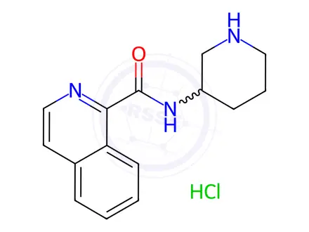 Chemical structure of Isoquinoline-1-carboxylic acid piperidin-3-ylaMide hydrochloride