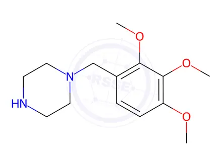Chemical structure of Trimetazidine dihydrochloride
