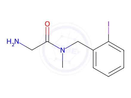 Chemical structure of 2-Amino-N-(2-iodobenzyl)-N-methylacetamide