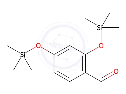 Chemical structure of 2,4-Bis[(trimethylsilyl)oxy]benzaldehyde