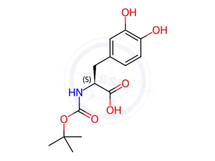 Chemical structure of BOC-PHE(3,4-DIHYDROXY)-OH DCHA