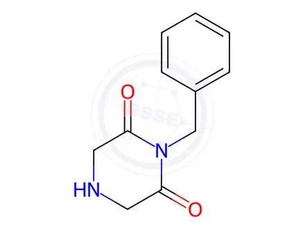 Chemical structure of 1-benzylpiperazine-2,6-dione