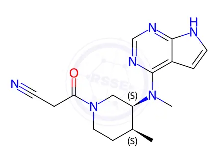 Chemical structure of Tofacitinib Impurity C