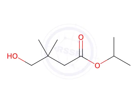 Chemical structure of Butanoic acid, 3-(hydroxymethyl)-3-methyl-, 1-methylethyl ester