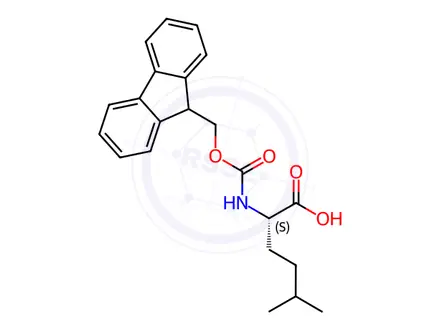 Chemical structure of Fmoc-Homoleu-OH