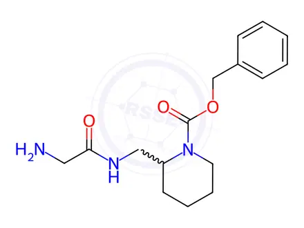 Chemical structure of Benzyl 2-((2-aminoacetamido)methyl)piperidine-1-carboxylate