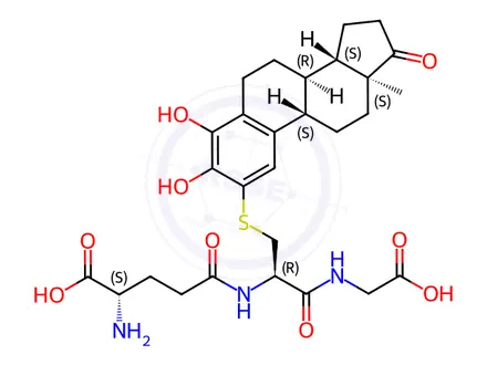 Chemical structure of 4-Hydroxyestrone-2-glutathione