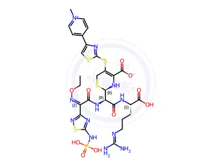 Chemical structure of Ceftaroline Fosamil Impurity 2