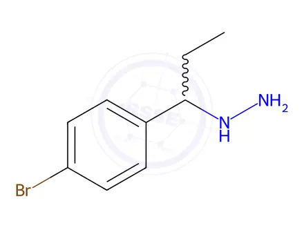 Chemical structure of (1-(4-Bromophenyl)propyl)hydrazine