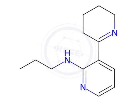 Chemical structure of N-propyl-3,4,5,6-tetrahydro-[2,3'-bipyridin]-2'-amine