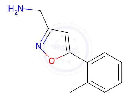 Chemical structure of (5-(O-tolyl)isoxazol-3-yl)methanamine