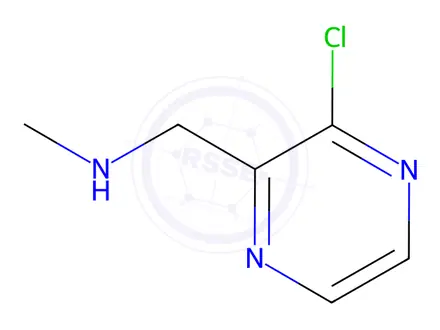 Chemical structure of 1-(3-Chloropyrazin-2-yl)-N-methylmethanamine