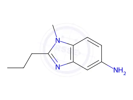 Chemical structure of 1-Methyl-2-propyl-1H-benzoimidazol-5-ylaminedihydrochloride