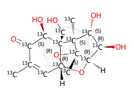 Chemical structure of [13C15]-Nivalenol