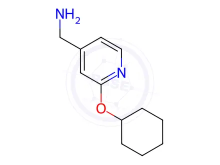 Chemical structure of [2-(cyclohexyloxy)pyridin-4-yl]methanamine