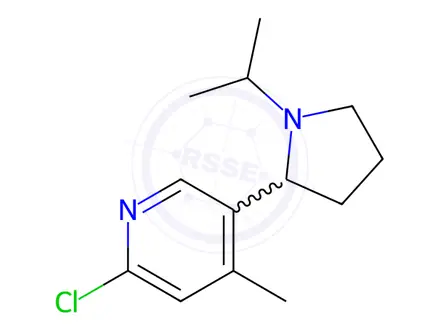 Chemical structure of 2-Chloro-5-(1-isopropylpyrrolidin-2-yl)-4-methylpyridine