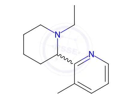 Chemical structure of 2-(1-Ethylpiperidin-2-yl)-3-methylpyridine