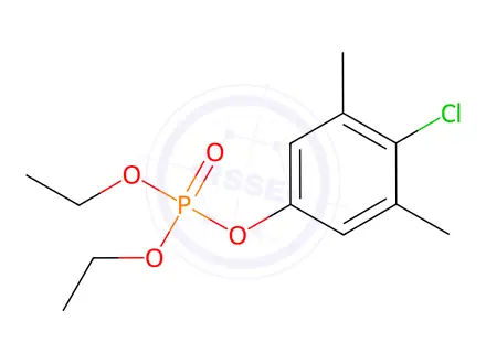 Chemical structure of 4-Chloro-3,5-dimethylphenyl diethyl phosphate