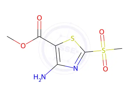 Chemical structure of Methyl 4-amino-2-(methylsulfonyl)thiazole-5-carboxylate