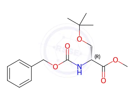 Chemical structure of Z-D-Ser(TBu)-OMe