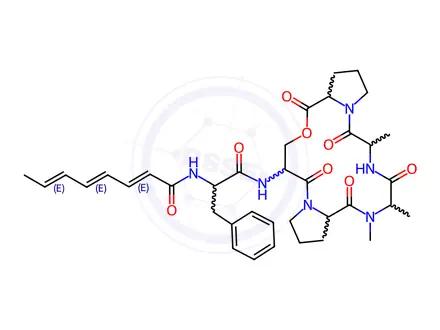 Chemical structure of A54556B