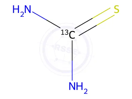 Chemical structure of Thiourea-13C