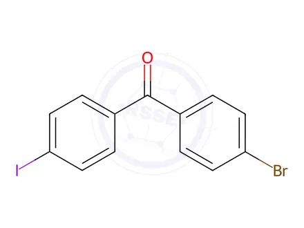 Chemical structure of 4'-Bromo-4-iodobenzophenone