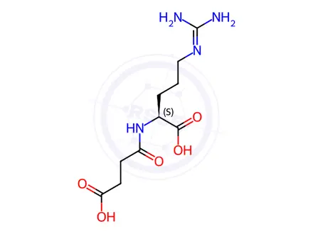 Chemical structure of N2-(3-Carboxy-1-oxopropyl)-L-arginine
