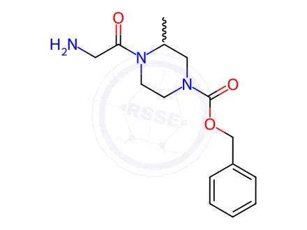 Chemical structure of Benzyl 4-(2-aminoacetyl)-3-methylpiperazine-1-carboxylate