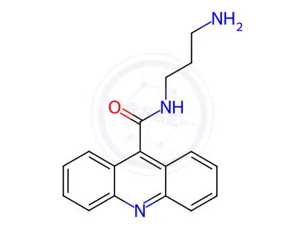 Chemical structure of ACRIDINE-9-CARBOXYLIC ACID (3-AMINO-PROPYL)-AMIDE