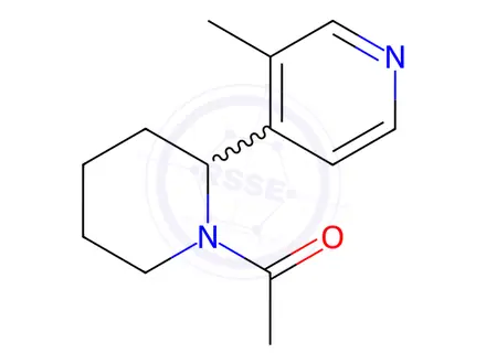 Chemical structure of 1-(2-(3-Methylpyridin-4-yl)piperidin-1-yl)ethan-1-one