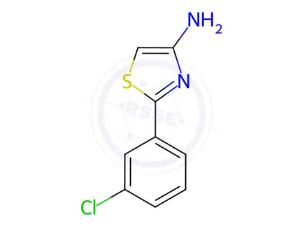 Chemical structure of 2-(3-Chlorophenyl)-1,3-thiazol-4-amine
