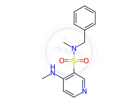 Chemical structure of N-benzyl-N-methyl-4-(methylamino)pyridine-3-sulfonamide