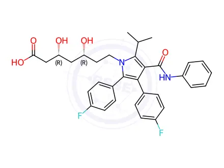 Chemical structure of Atorvastatin EP Impurity C