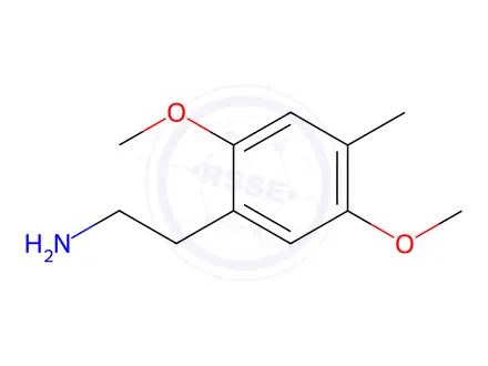 Chemical structure of 2C-D