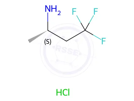 Chemical structure of (2S)-4,4,4-trifluorobutan-2-amine;hydrochloride