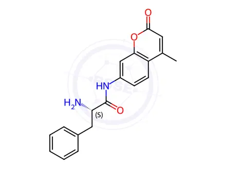 Chemical structure of H-Phe-AMC trifluoroacetate salt