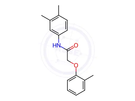 Chemical structure of N-(3,4-dimethylphenyl)-2-(2-methylphenoxy)acetamide