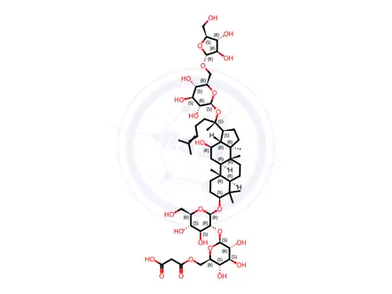 Chemical structure of Malonyl-Ginsenoside Rc