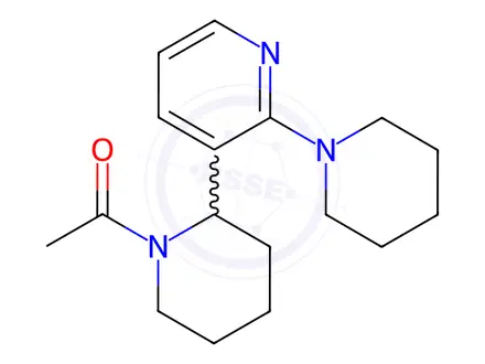 Chemical structure of 1-(2-(2-(Piperidin-1-yl)pyridin-3-yl)piperidin-1-yl)ethanone