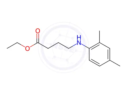 Chemical structure of Butanoic acid, 4-[(2,4-diMethylphenyl)aMino]-, ethyl ester
