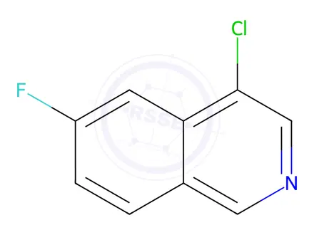 Chemical structure of 4-Chloro-6-fluoroisoquinoline