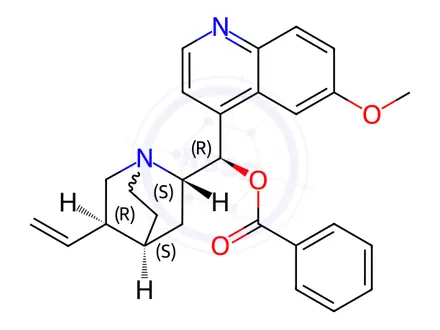 Chemical structure of Quinine Benzoate