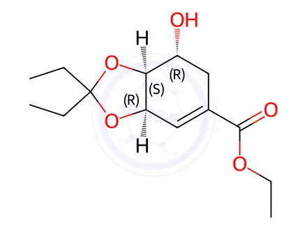 Chemical structure of Oseltamivir Impurity 122