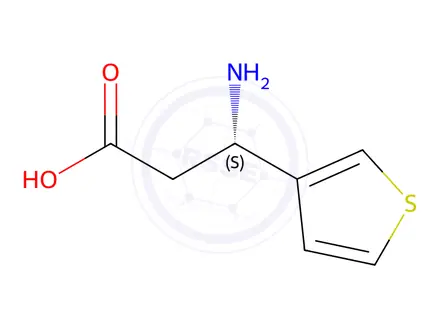 Chemical structure of (S)-3-Amino-3-(thiophen-3-yl)propanoic acid
