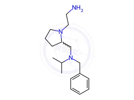 Chemical structure of N-((1-(2-Aminoethyl)pyrrolidin-2-yl)methyl)-N-benzylpropan-2-amine