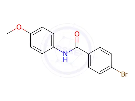 Chemical structure of 4-Bromo-N-(4-methoxyphenyl)benzamide
