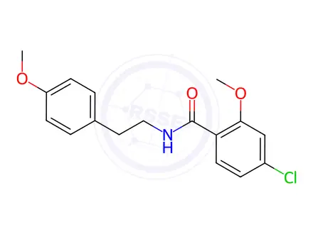 Chemical structure of 4-Chloro-2-methoxy-N-[2-(4-methoxyphenyl)ethyl]benzamide