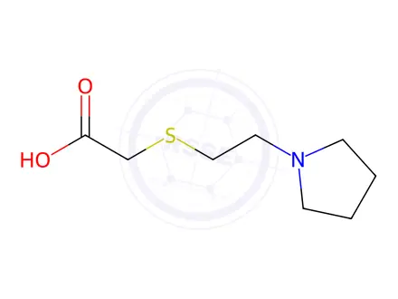Chemical structure of {[2-(1-Pyrrolidinyl)ethyl]thio}acetic Acid