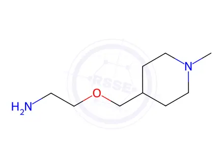 Chemical structure of 2-((1-Methylpiperidin-4-yl)methoxy)ethanamine